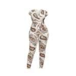 Effortless Style Stretchy Patterned Jumpsuit - Image 2