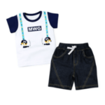 Boys’ Cotton T-Shirt and Shorts Set – Stylish