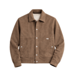 Men’s Brown Snap Button Jacket - Image 4