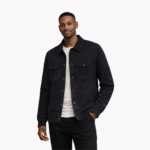 Men’s Black Button-Up Jacket - Image 2