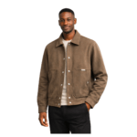 Men’s Brown Snap Button Jacket - Image 3