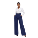 High Waist Wide Leg Pants for Women - Image 4