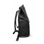 Black Leather Drawstring Backpack - Image 4