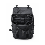 Black Leather Drawstring Backpack - Image 3