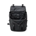 Black Leather Backpack for Men | Stylish Travel Bag - Image 3